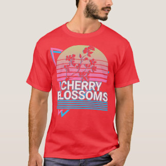 Cherry Blossom Retro  T Shirt