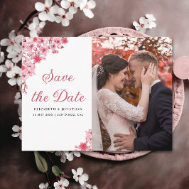 Cherry Blossom – Romantic Floral Wedding Vykort