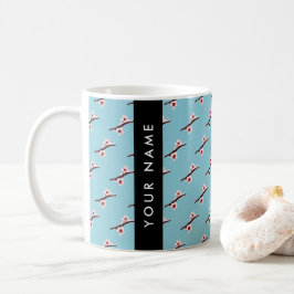 Cherry Blossom, Rosa Sakura, Ditt Namn Kaffemugg