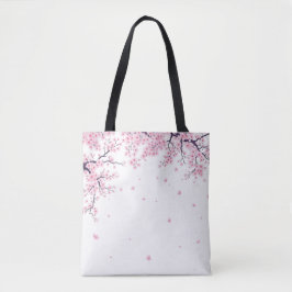 Cherry Blossom Sakura Japanese Art Tote Bag Tygkasse