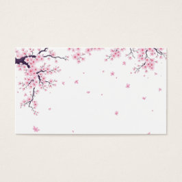 Cherry Blossom Sakura Japanese Art Tote  Visitkort