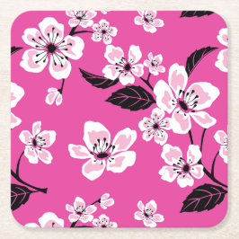 CHERRY BLOSSOM - SAKURA (PINK) UNDERLÄGG PAPPER KVADRAT
