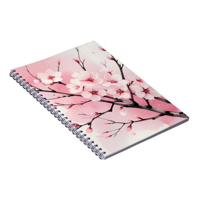 Cherry Blossom Sakura Spiralblock | Rosa Vatten (Högra Sidan)