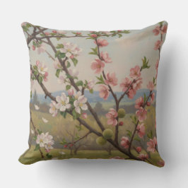 Cherry Blossom Serenity - Botanical Pillow Art Kudde