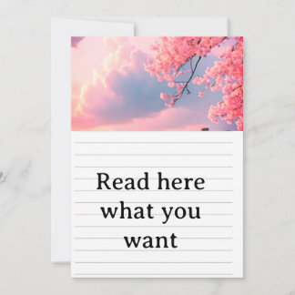 Cherry Blossom Spring Wedding Invitation - Japanes Inbjudningar