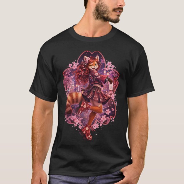 Cherry Blossom Streets T Shirt (Framsida)