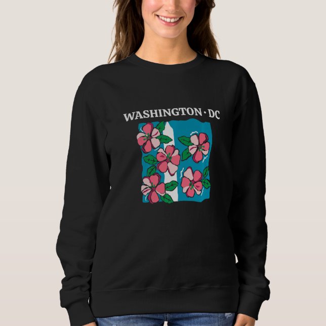Cherry Blossom Washington Monument Washington DC S T Shirt (Framsida)