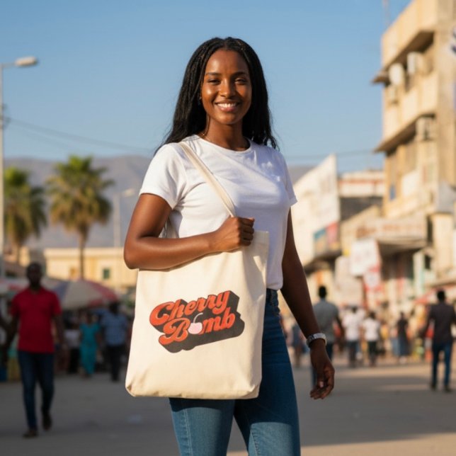 Cherry Bomb Mini Tote Bag Tygkasse (Skapare uppladdad)