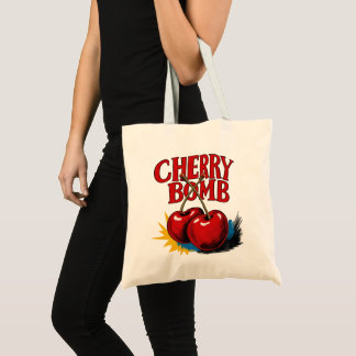 Cherry Bomb Retro Körsbär Tygkasse
