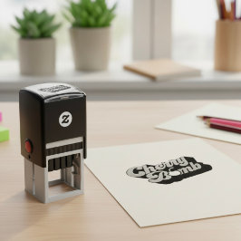 Cherry Bomb Self-inking Frimärke Självfärgande Stämpel