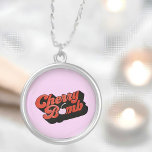 Cherry Bomb Silverpläterat Halsband<br><div class="desc">🖤</div>