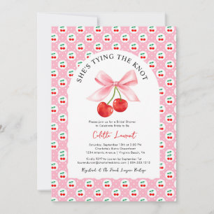 Cherry Bow-Gifter sig Möhippa Inbjudningar
