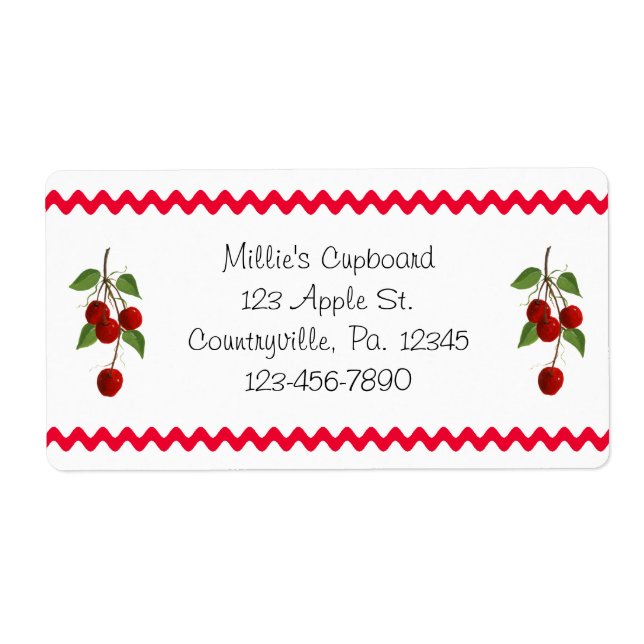 Cherry Bunch Business Label Fraktsedel (Framsidan)