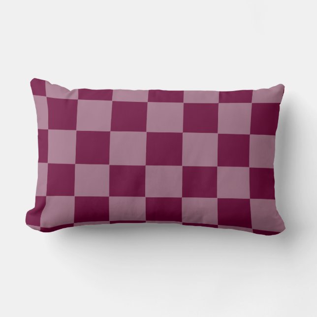 Cherry Checkerss Two Tone Dekorativ kudde HAMbyWG (Framsida)