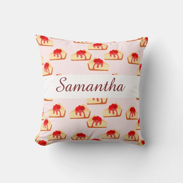 Cherry Cheesecake Dessert Kudde (Framsida)