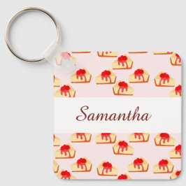 Cherry Cheesecake Dessert Nyckelring