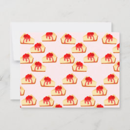 Cherry Cheesecake Dessert Vykort