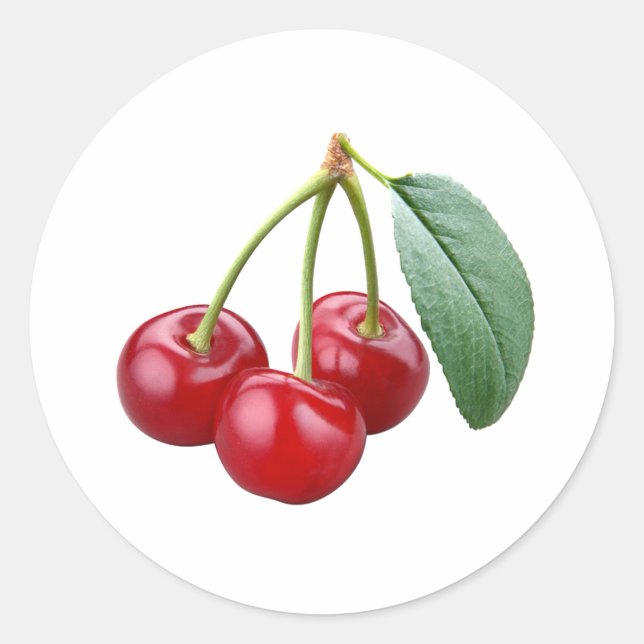 Cherry Cherry Runt Klistermärke (Framsida)