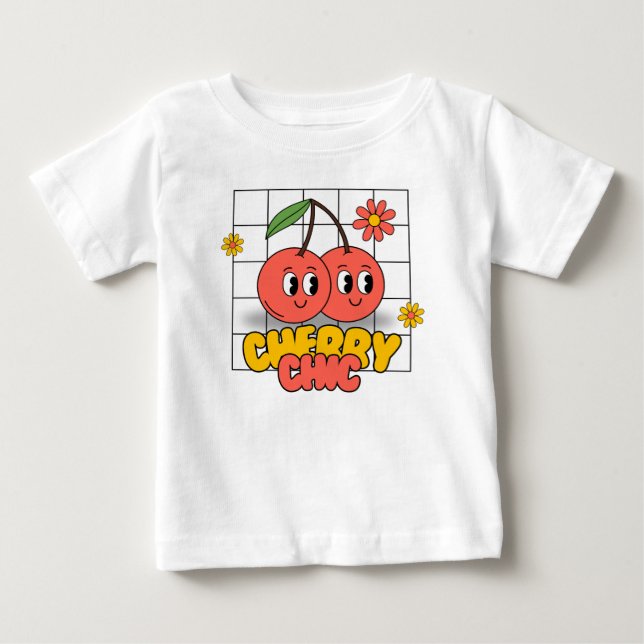 Cherry chic baby T-shirt (Framsida)