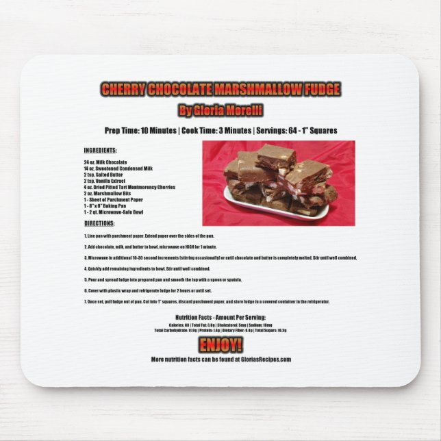 Cherry Chocolate Marshmallow Fudge Recipe Musmatta (Framsidan)