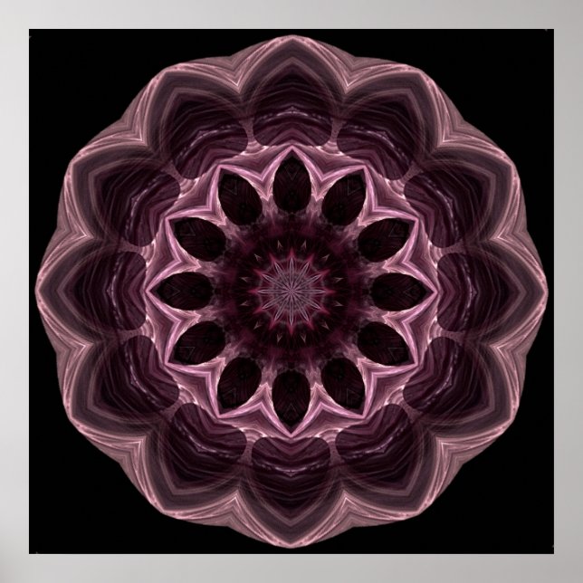 Cherry Chocolates Mandala Poster (Framsidan)