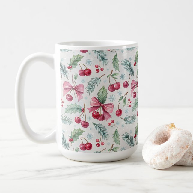 Cherry Christmas Kaffemugg (Med munk)