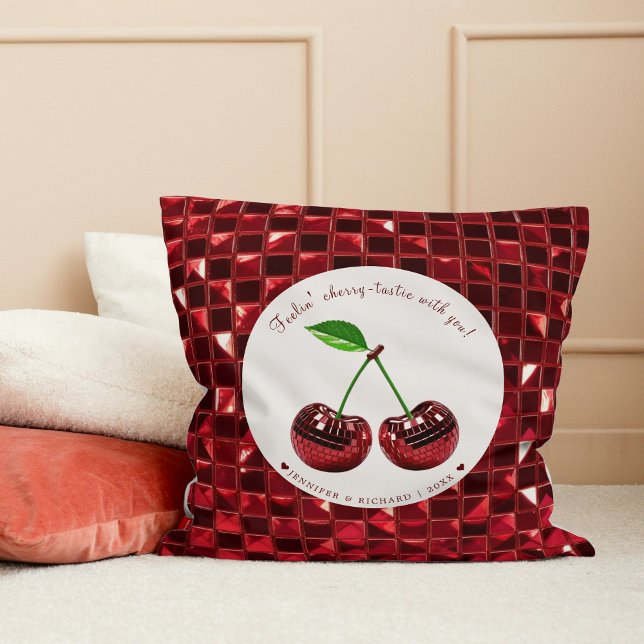 Cherry Coded Valentine Day Anpassningsbar Kudde (Cherry Coded Valentine's Day Custom Throw Pillow
)