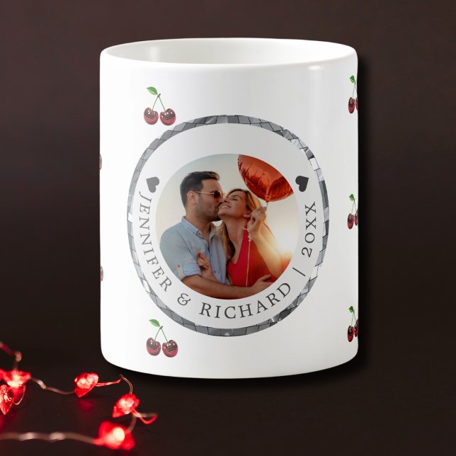 Cherry Coded Valentine Day Anpassningsbar Mugg (Cherry Coded Valentine's Day Custom Mug)