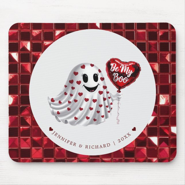 Cherry Coded Valentine Day Mouse Pad Musmatta (Framsidan)