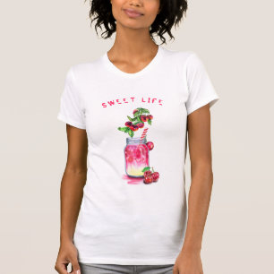 Cherry Coola Drink Funny Party T-Shirt Anpassnings