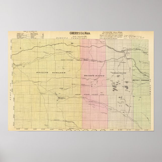 Cherry County, Nebraska Poster (Framsidan)