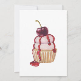 Cherry Cuptårta Julkort