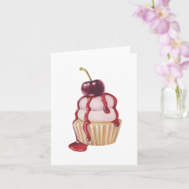 Cherry Cuptårta Kort