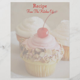 Cherry Cuptårta Recipe Letterhead
