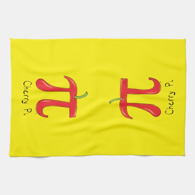 Cherry Cute Math Pi Day Paj Baking Kitchen Towel Kökshandduk (Horisontell)