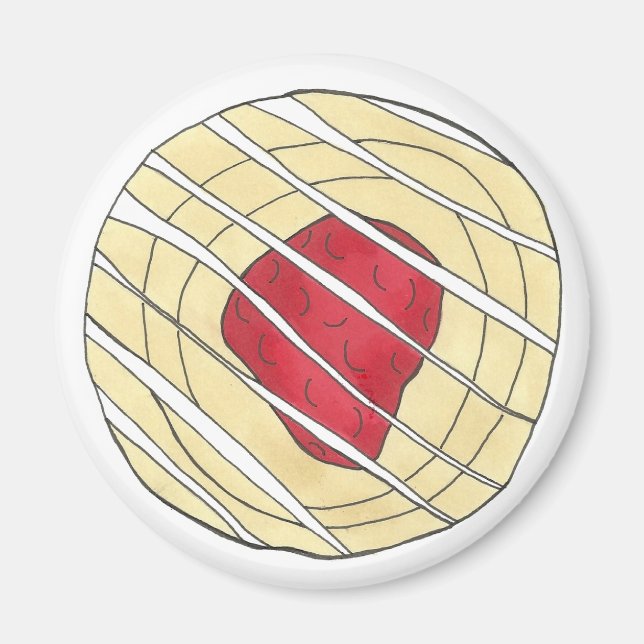 Cherry Danish Viennoiserie Pastry Chef Bakery Magnet (Framsidan)