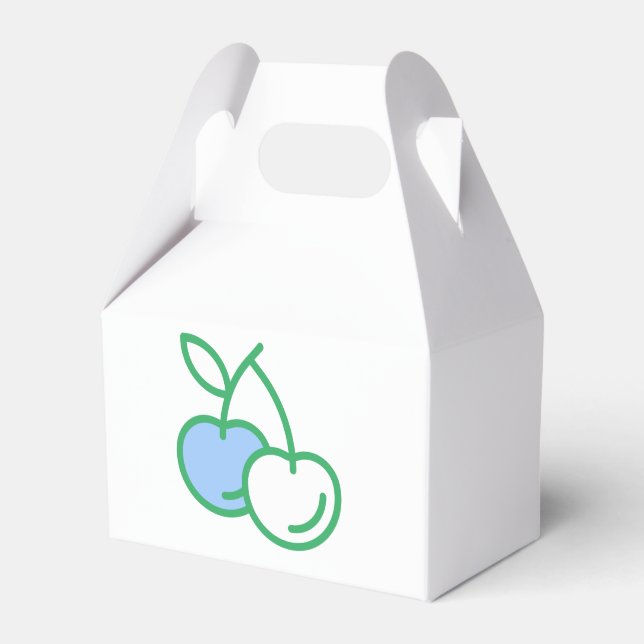 Cherry Delight Favor Box Presentaskar (Framsidan Sidan)