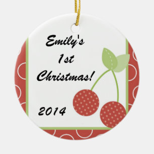 Cherry Farm Fruit Orcha Personlig Namn Ornament