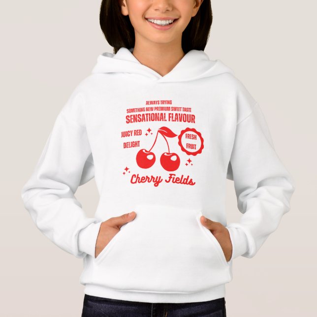 Cherry Fields Söt Sensationell Smak Barn  T Shirt (Framsida)
