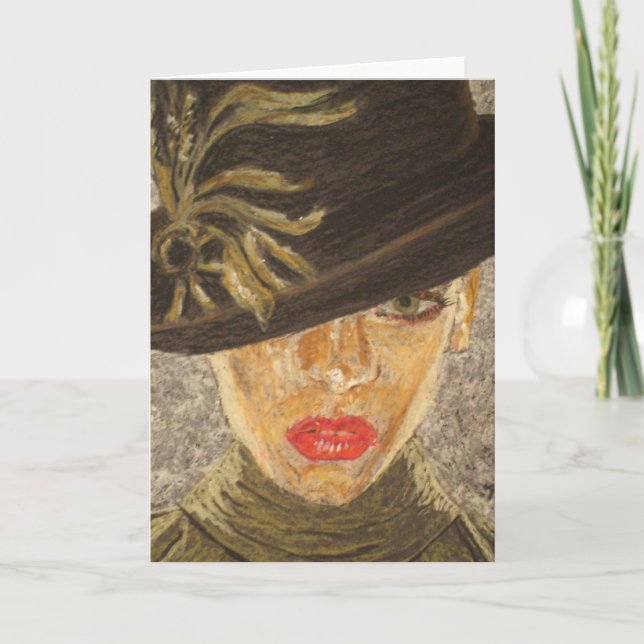 "Cherry" Fine Art Greeting Card Kort (Framsida)