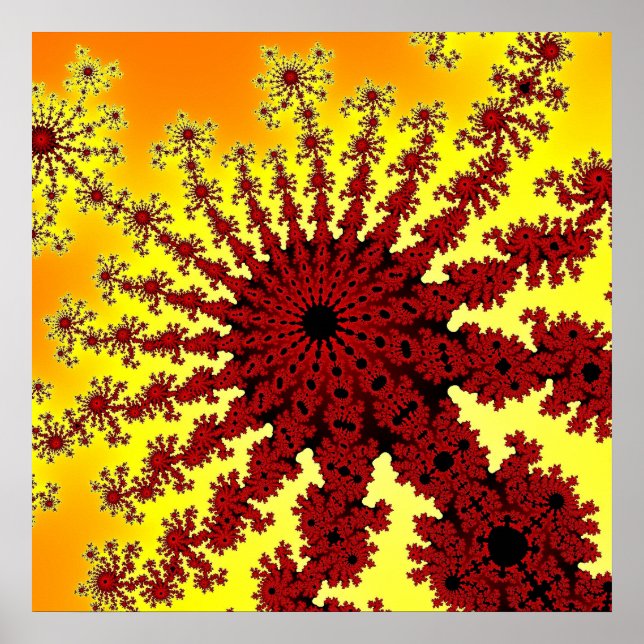 Cherry Fireworks Burst Poster (Framsidan)