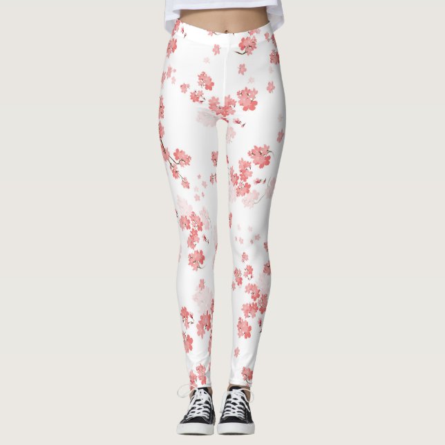 Cherry Flower 2 Leggings (Framsida)