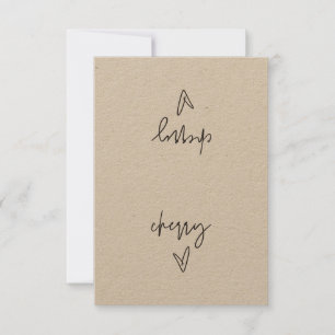 Cherry Food Label Tält Card