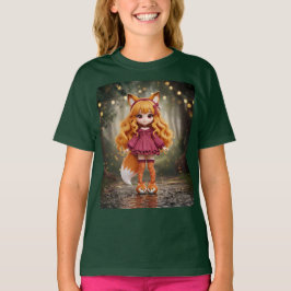 Cherry Fox Kawaii Doll T Shirt