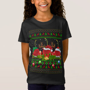 Cherry Fruit Älskare Julafton Santa Ugly Cherry Ch T Shirt