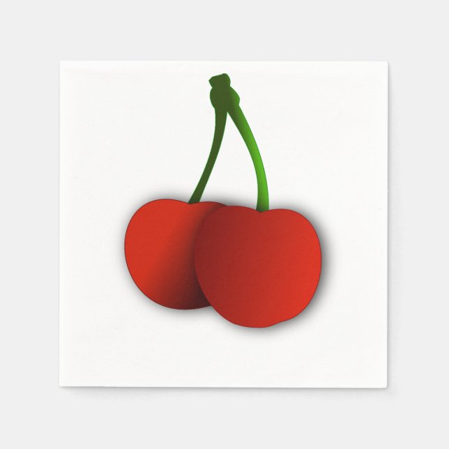 Cherry Fruit Napkin Pappersservett (Framsidan)