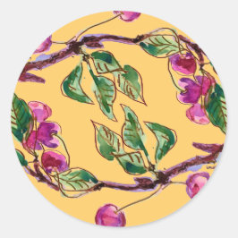 Cherry Gren Runt Klistermärke