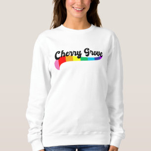 Cherry Grove Fire Island NY regnbågslogotyp HBTQ T Shirt