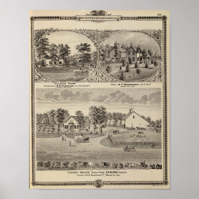 Cherry Grove, Hillside Farm Poster (Framsidan)