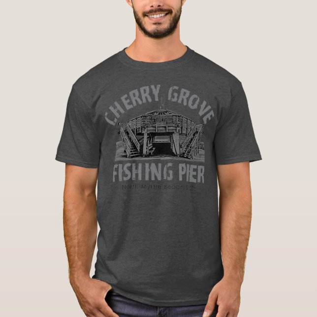 Cherry Grove Pier North Myrtle Beach SC Dock T Shirt (Framsida)